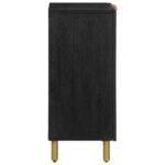 Buffet noir 60x33x75 cm bois d'ingénierie – Image 3