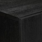 Buffet noir 60x33x75 cm bois d'ingénierie – Image 5