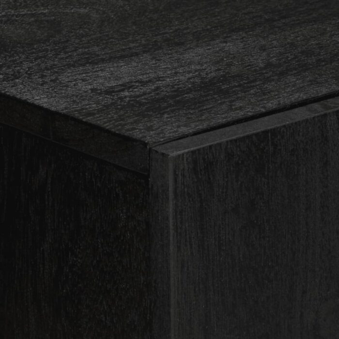 Buffet noir 60x33x75 cm bois d'ingénierie – Image 5