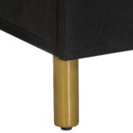 Buffet noir 60x33x75 cm bois d'ingénierie – Image 7