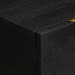 Buffet noir 60x33x75 cm bois d'ingénierie – Image 5