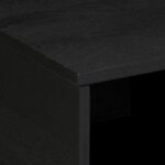 Table basse Noir 80x50x40 cm Bois d'ingénierie – Image 6