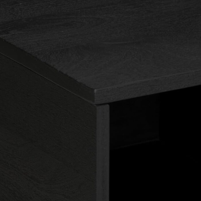 Table basse Noir 80x50x40 cm Bois d'ingénierie – Image 6