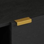 Table basse Noir 80x50x40 cm Bois d'ingénierie – Image 7