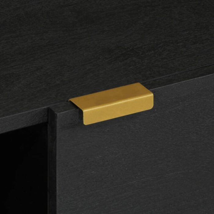 Table basse Noir 80x50x40 cm Bois d'ingénierie – Image 7