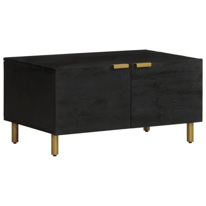 Table basse Noir 80x50x40 cm Bois d'ingénierie – Image 1