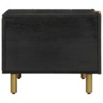 Table basse Noir 80x50x40 cm Bois d'ingénierie – Image 3