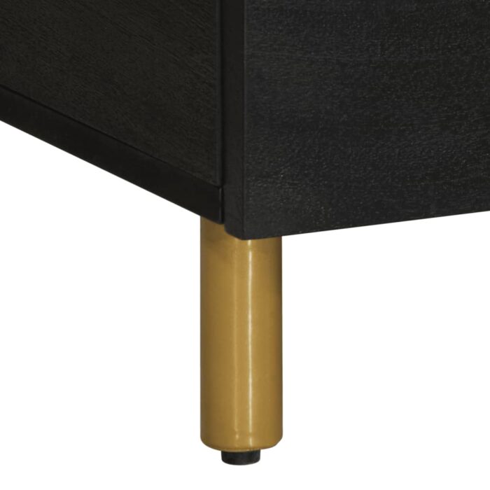 Table basse Noir 80x50x40 cm Bois d'ingénierie – Image 7