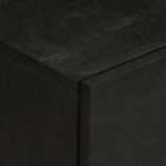 Table de chevet noir 50x33x62 cm bois d'ingénierie – Image 5