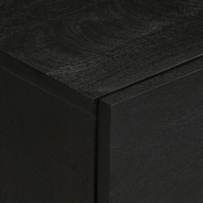 Table de chevet noir 50x33x62 cm bois d'ingénierie – Image 5
