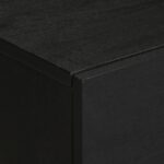 Table de chevet noir 50x33x60 cm bois d'ingénierie – Image 5