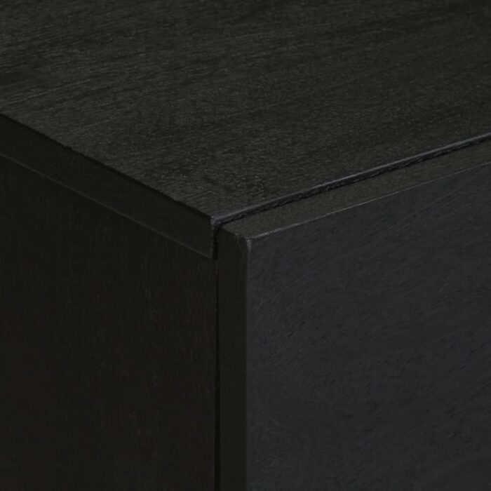 Table de chevet noir 50x33x60 cm bois d'ingénierie – Image 5