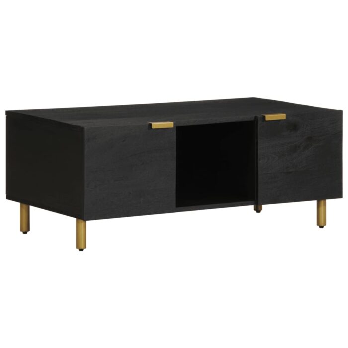 Table basse noir 100x54x40 cm bois d'ingénierie – Image 1