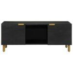 Table basse noir 100x54x40 cm bois d'ingénierie – Image 2