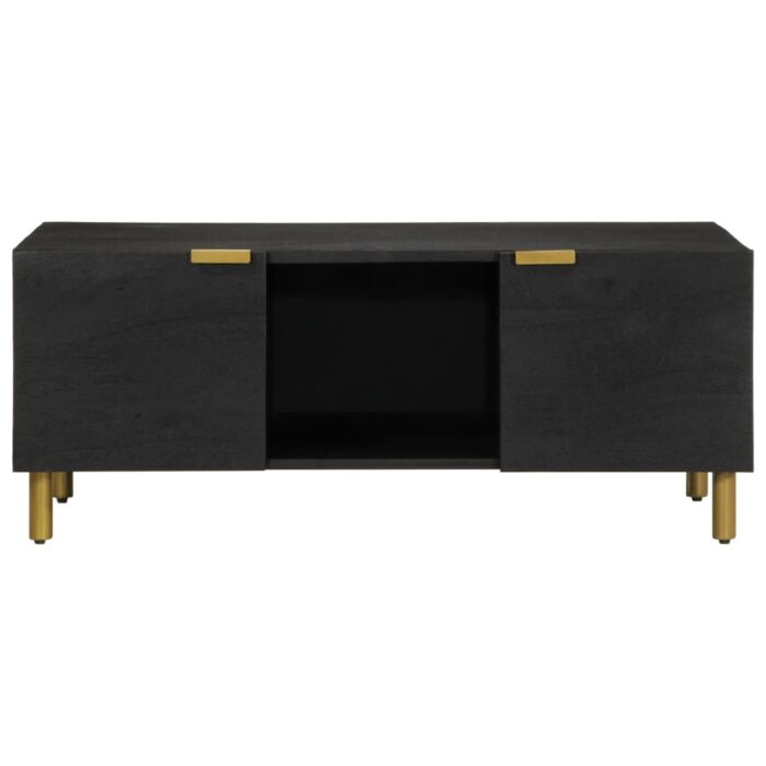 Table basse noir 100x54x40 cm bois d'ingénierie – Image 2
