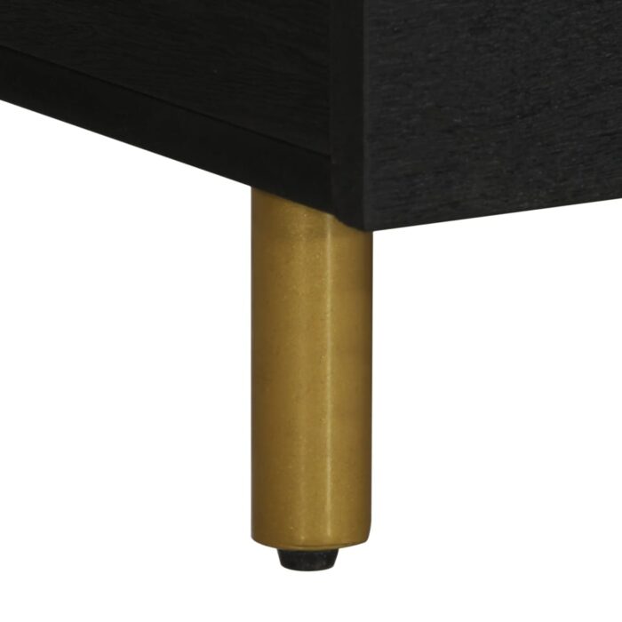 Table basse noir 100x54x40 cm bois d'ingénierie – Image 7