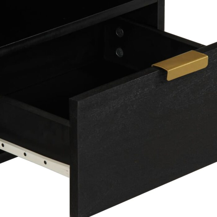 Table basse noir 80x54x40 cm bois d'ingénierie – Image 6