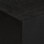 Meuble TV noir 105x33x46 cm bois d'ingénierie – Image 5