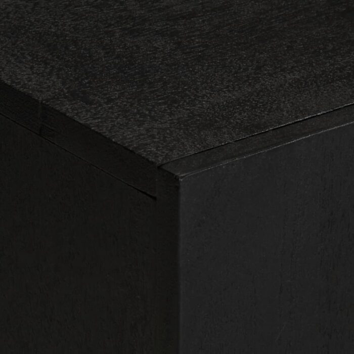 Meuble TV noir 105x33x46 cm bois d'ingénierie – Image 5