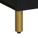 Meuble TV noir 105x33x46 cm bois d'ingénierie – Image 7