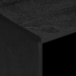 Meuble TV noir 100x33x46 cm bois d'ingénierie – Image 5