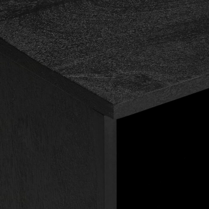 Meuble TV noir 100x33x46 cm bois d'ingénierie – Image 5