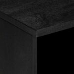 Meuble TV noir 80x33x46 cm bois d'ingénierie – Image 6