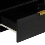 Meuble TV noir 80x33x46 cm bois d'ingénierie – Image 7