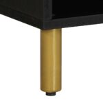 Meuble TV noir 80x33x46 cm bois d'ingénierie – Image 8