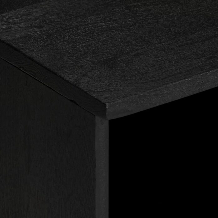 Meuble TV noir 100x33x46 cm bois d'ingénierie – Image 5