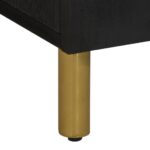 Armoire lavabo de salle de bain noir bois d'ingénierie – Image 7