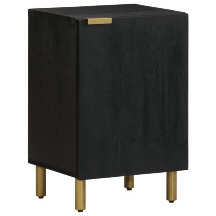 Armoire de salle de bain noir 38x33x58 cm bois d'ingénierie