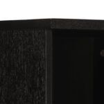 Armoire de salle de bain noir 38x33x160 cm bois massif manguier – Image 6