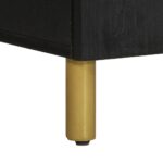 Buffet noir 40x33x75 cm bois d'ingénierie – Image 7