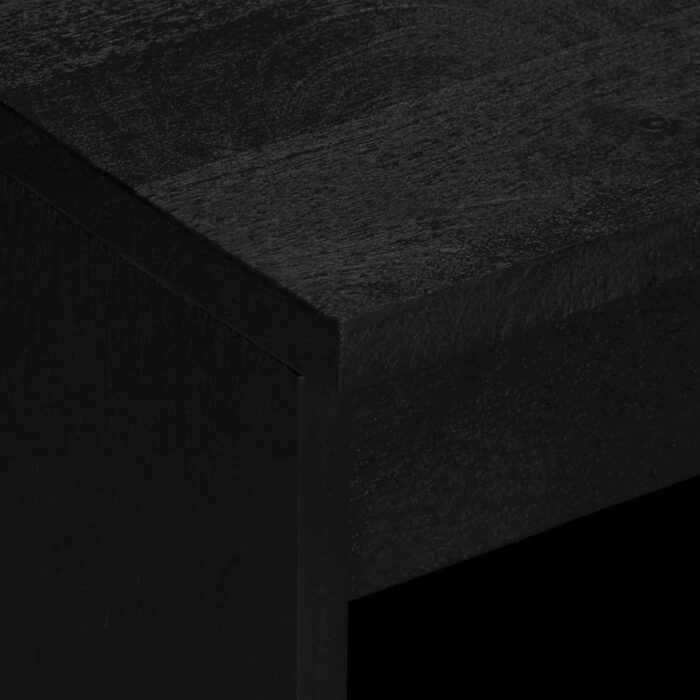 Buffet noir 60x33x75 cm bois d'ingénierie – Image 5