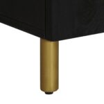 Buffet noir 60x33x75 cm bois d'ingénierie – Image 7