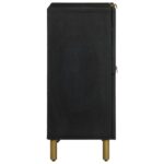 Buffet noir 60x33x75 cm bois d'ingénierie – Image 3