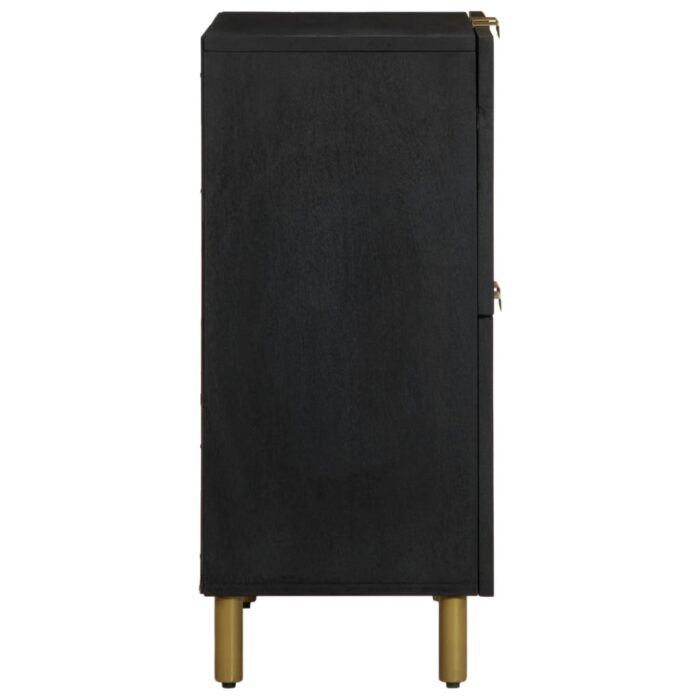 Buffet noir 60x33x75 cm bois d'ingénierie – Image 3