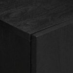 Buffet noir 60x33x75 cm bois d'ingénierie – Image 5