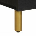 Buffet noir 80x33x75 cm bois d'ingénierie – Image 8