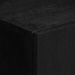 Buffet noir 90x33x75 cm bois d'ingénierie – Image 5
