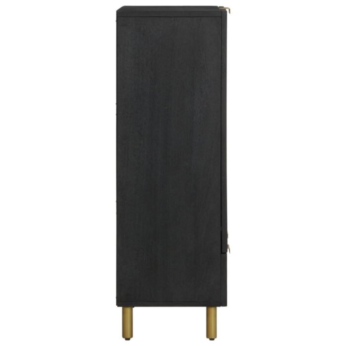 Buffet noir 60x33x100 cm bois d'ingénierie – Image 3