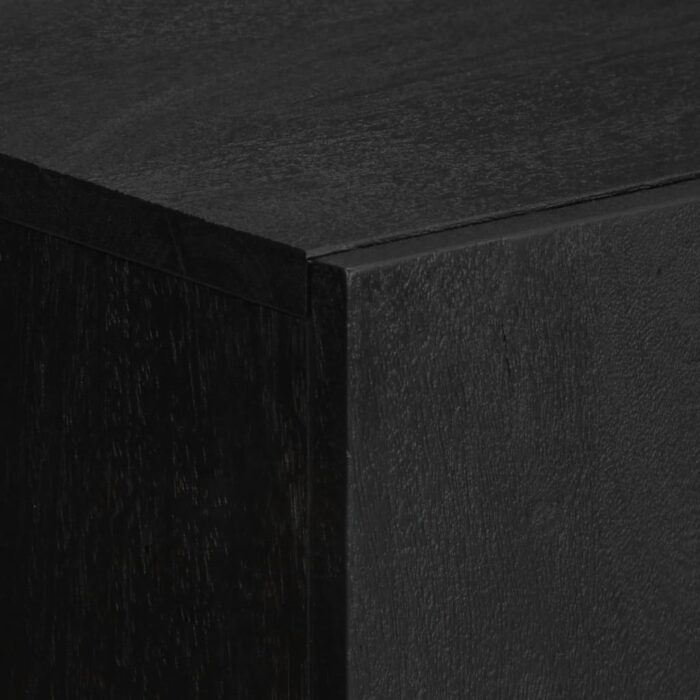 Buffet noir 60x33x100 cm bois d'ingénierie – Image 5