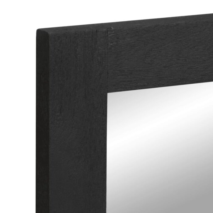 Miroir de bain noir 50x70x2,5 cm bois d'ingénierie et laiton – Image 4