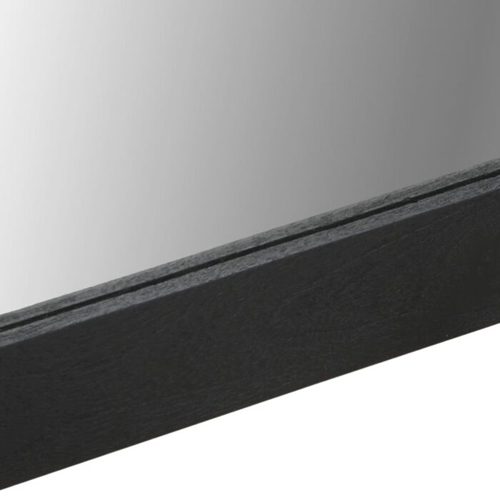 Miroir de bain noir 50x70x2,5 cm bois d'ingénierie et laiton – Image 5