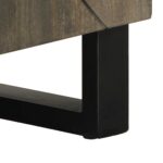 Meuble TV noir 105x33x46 cm bois massif de manguier – Image 7