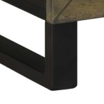 Meuble TV noir 70x33x46 cm bois massif de manguier – Image 7