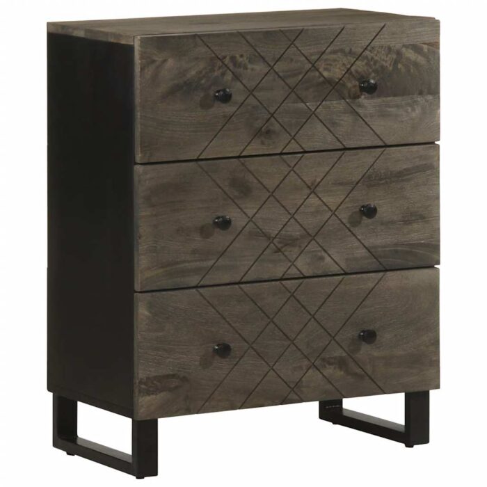 VXL8721158447807_a_en_hd_1.jpg Buffet noir 60x33x75 cm bois massif de manguier – Image 1