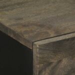 Buffet noir 60x33x75 cm bois massif de manguier – Image 5