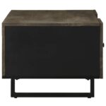 Table basse noir 100x54x40 cm bois massif de manguier – Image 3